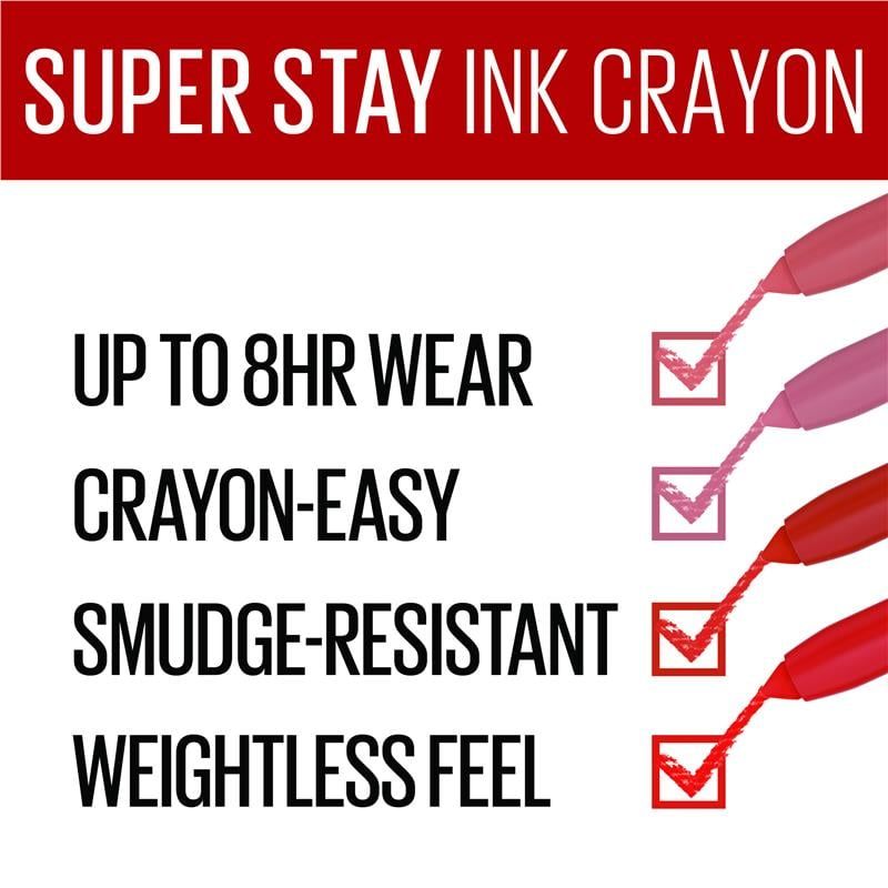 Maybelline Superstay Lip Ink Crayon Nudes Rise To The Top