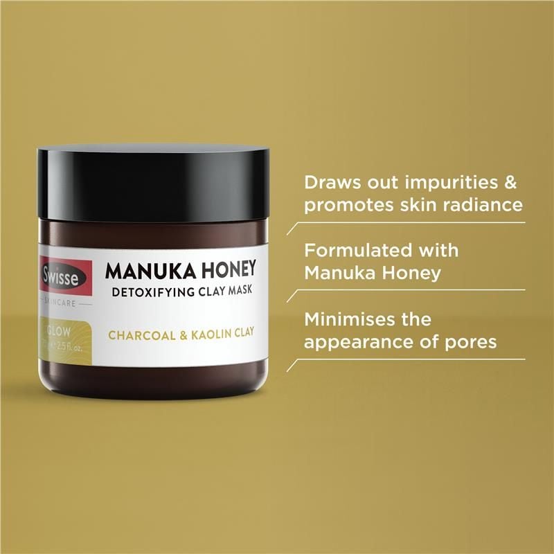 Mặt nạ đất sét thải độc mật ong Manuka Swisse Skincare 70g