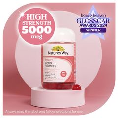Kẹo dẻo Nature's Way Beauty Biotin Gummies 40 viên