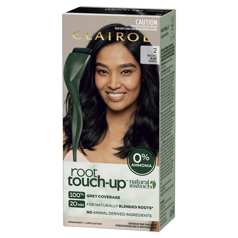 Thuốc nhuộm tóc vĩnh viễn Clairol Root Touch Up Natural Instincts 2 Black