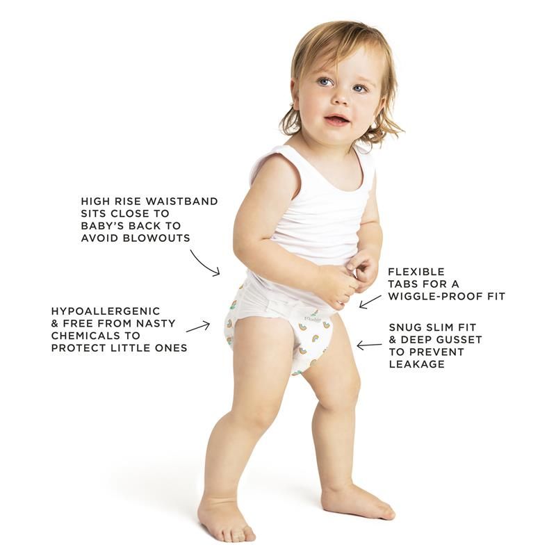 Tã Tooshies Eco với chất liệu tre hữu cơ cỡ 4 cho trẻ mới biết đi từ 10-15kg, gói 18 chiếc Chỉ bán trực tuyến