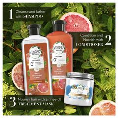 Dầu xả Herbal Essences Bio Renew Naked Volume Grapefruit Mosa Mint 400ml