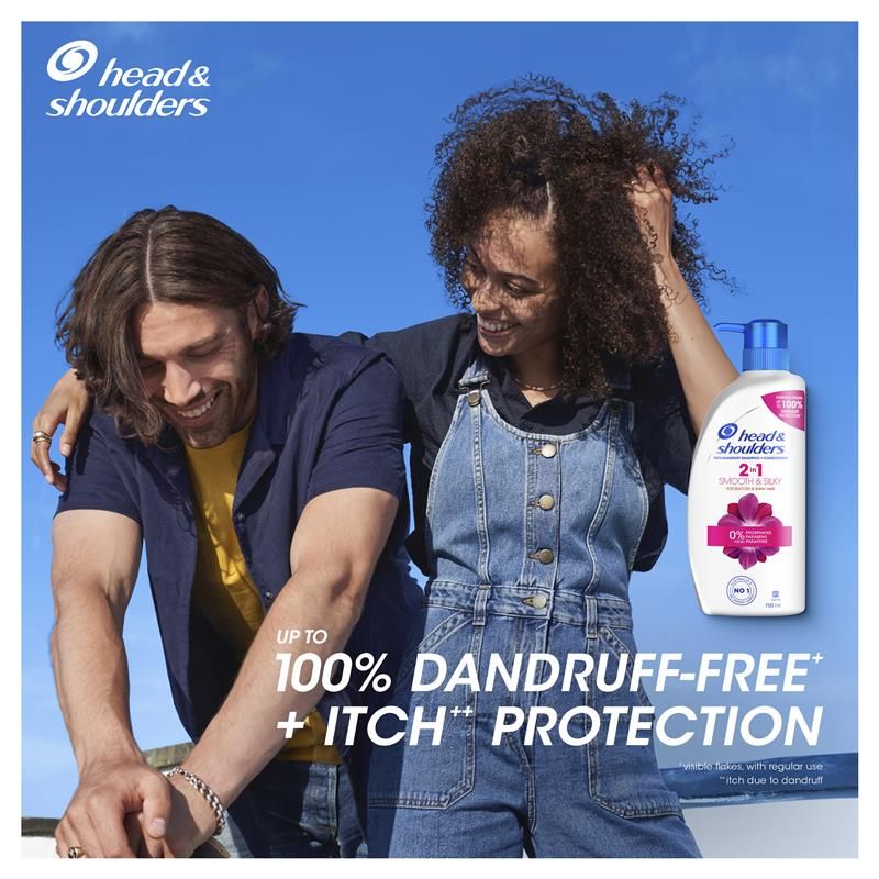 Dầu gội + dầu xả Head & Shoulders Smooth & Silky 2in1 750ml