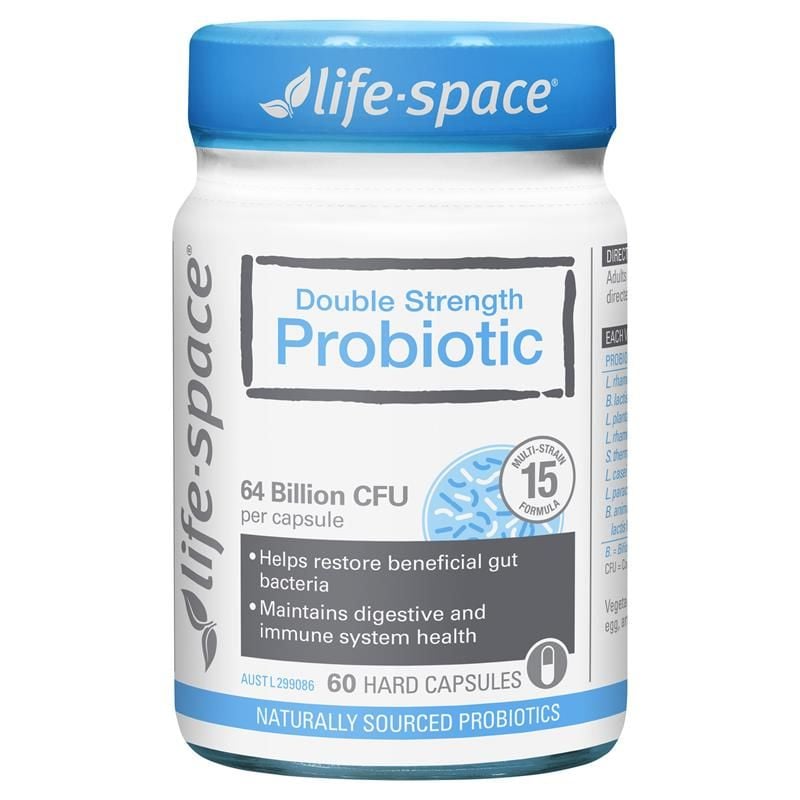 Viên uống bổ sung lợi khuẩn Life-Space Double Strength Probiotic 60 viên Kích thước độc quyền