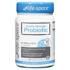 Viên uống bổ sung lợi khuẩn Life-Space Double Strength Probiotic 60 viên Kích thước độc quyền