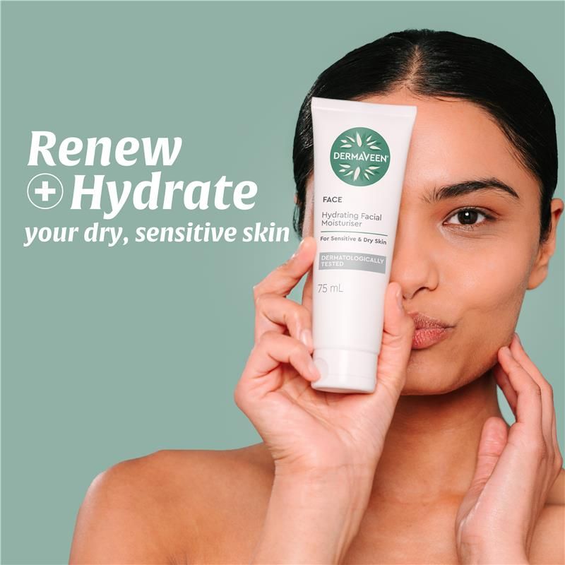 Kem dưỡng ẩm DermaVeen Face Hydrating Moisturiser 75ml