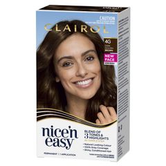 Thuốc nhuộm tóc vĩnh viễn Clairol Nice N Easy 4G Dark Golden Brown