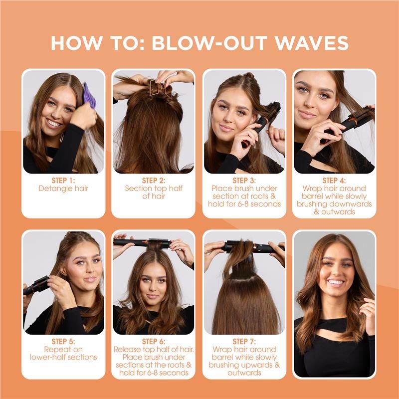 Bàn chải nóng tạo phồng có thể sạc lại Lady Jayne Salon Pro