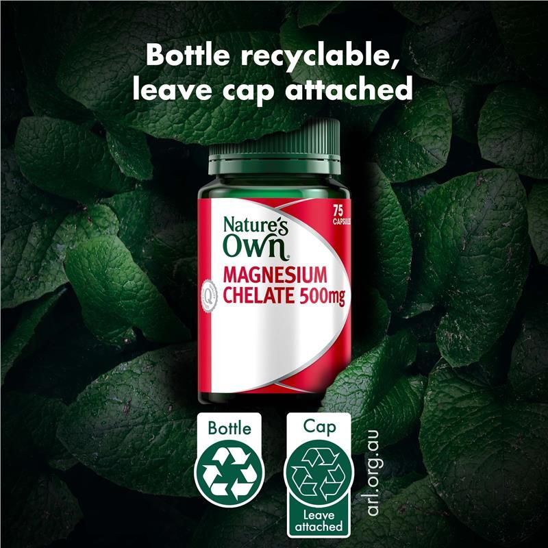 Nature's Own Magnesium Chelate 500Mg 75 Viên Nang