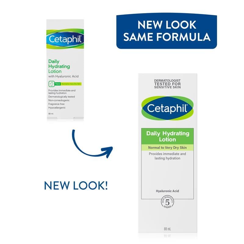 Sữa dưỡng ẩm hàng ngày Cetaphil Face Daily Hydrating Lotion với Hyaluronic Acid 88ml