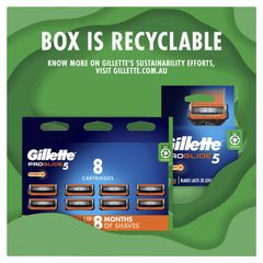 Lưỡi dao cạo râu Gillette Fusion Proglide Power 8 gói