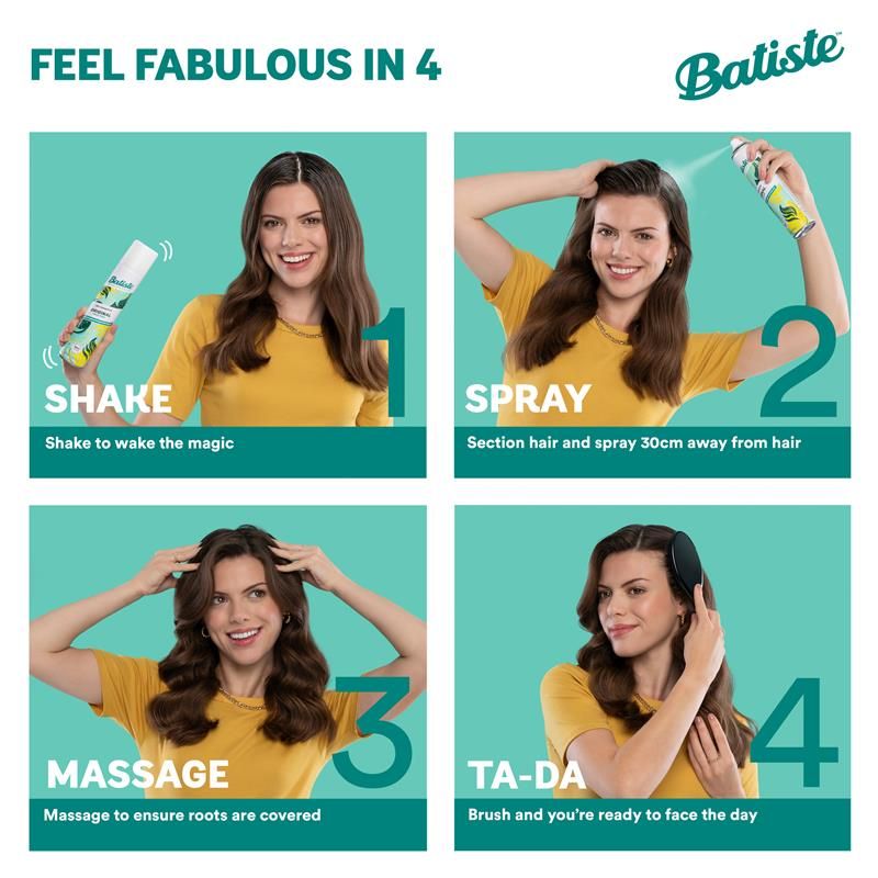 Dầu gội khô Batiste Medium & Brunette 200ml