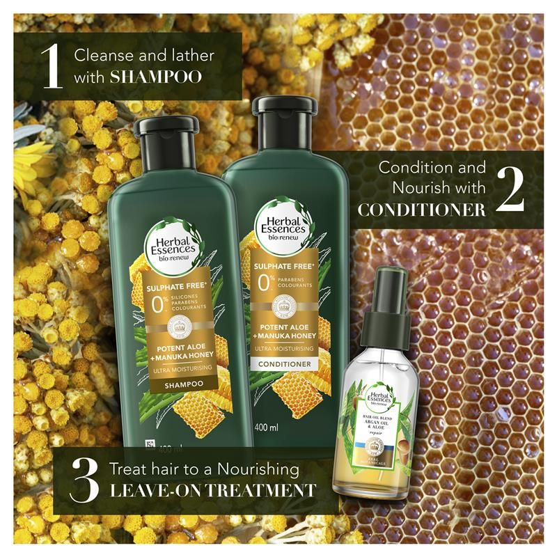 Dầu gội Herbal Essences Bio Renew Aloe & Manuka Honey 400ml