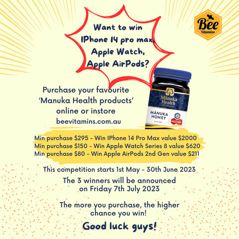 Manuka Health Mật ong Manuka dạng giọt keo ong Viên ngậm 250g