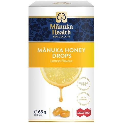 Manuka Health Manuka Honey Drops Lemon 15 Gói 65g