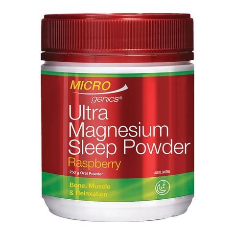 Bột Microgenics Ultra Magiê Sleep Hương vị quả mâm xôi 250g