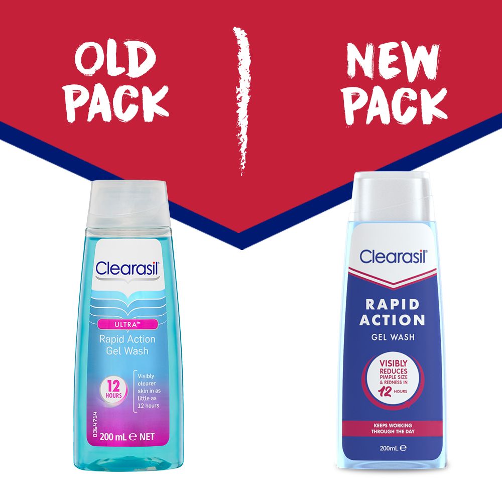 Sữa rửa mặt dạng gel Clearasil Ultra Rapid Action 200 ml