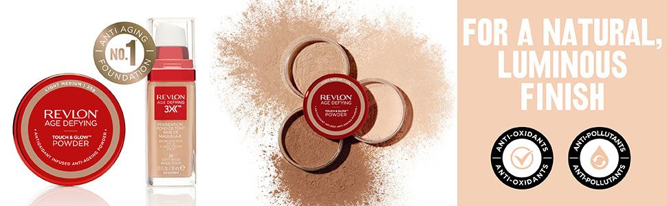 Revlon Age Defying Touch & Glow Powder Light/Medium