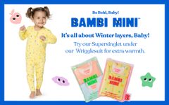 Bambi Mini Co. Wrigglesuit 3-6 tháng Beaucoup Blue