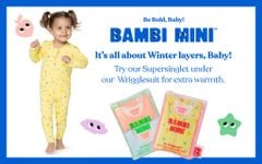 Bambi Mini Co. Wrigglesuit 0-3 tháng Pink Festival Bloom