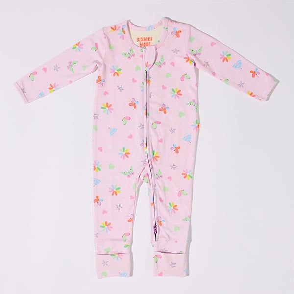 Bambi Mini Co. Wrigglesuit 3-6 tháng Beaucoup Blue