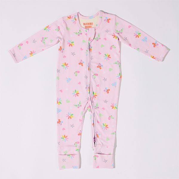Bambi Mini Co. Wrigglesuit 0 Sơ sinh Pastel Lilac