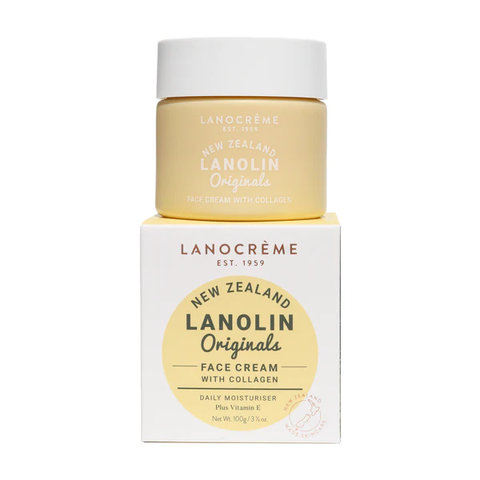 Kem dưỡng da mặt Lanocrème Lanolin Originals có chứa Collagen