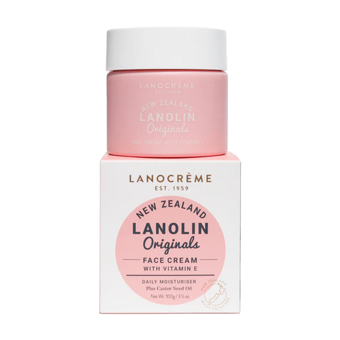 Kem dưỡng da mặt Lanocrème Lanolin Originals có chứa Vitamin E