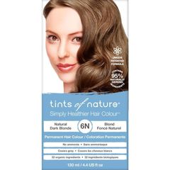 Thuốc nhuộm tóc vĩnh viễn màu vàng sẫm tự nhiên Tints of Nature 6N 130ml