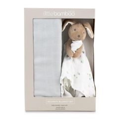 Bộ quà tặng chăn quấn Little Bamboo Muslin & Lovie Comforter - Whisper Whisper