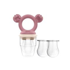 Cherub Baby Silicone Fresh Food Feeder - Dusty Rose & Sand 1 cái