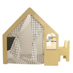 Riababy Nhà gỗ Cubby đơn sắc