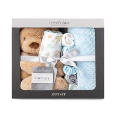 Bộ quà tặng hộp Little Linen Company Safari Bear