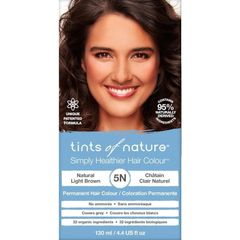 Thuốc nhuộm tóc vĩnh viễn màu nâu nhạt tự nhiên Tints of Nature 5N 130ml