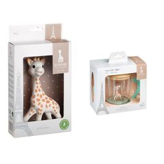Bộ quà tặng Sophie la girafe và cốc chống tràn