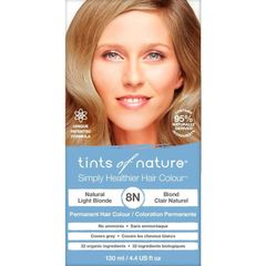 Thuốc nhuộm tóc vĩnh viễn màu vàng nhạt tự nhiên Tints of Nature 8N 130ml