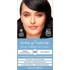 Thuốc nhuộm tóc vĩnh viễn Tints of Nature 2N Natural Darkest Brown 130ml