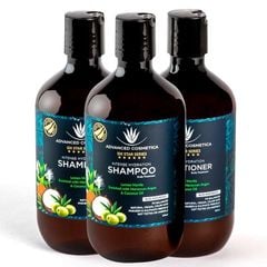 Bộ ba dầu gội dưỡng ẩm chuyên sâu Advanced Cosmetica Six Star Series x2 dầu xả x1 (500ml)