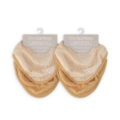 Yếm vải muslin Little Bamboo - Linear Sands Marigold 4 gói