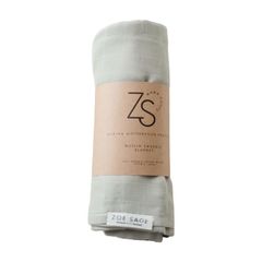 Khăn quấn hữu cơ Zoe Sage Muslin Sage Green 1 miếng