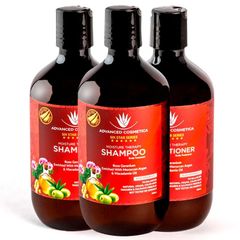 Bộ ba sản phẩm Advanced Cosmetica Six Star Series Moisture Therapy dầu gội x2 dầu xả x1 (500ml)