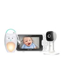 Bộ sản phẩm Oricom OBH430 4.3” Smart HD Nursery Pal Baby Video Monitor và Oricom OLS50 Portable Sound Soother Bundle (OBH430OLS)