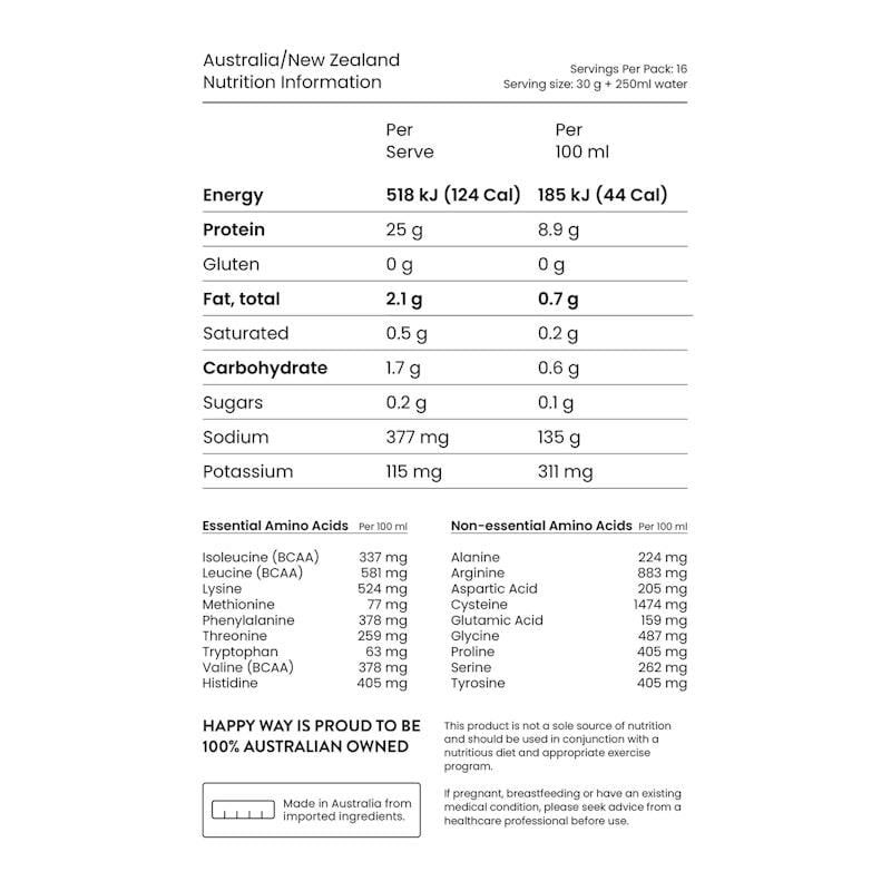 Bột Protein thuần chay Happy Way Chocolate Hazelnut 500g