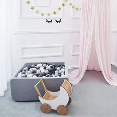 Riababy Soft Square Ball Pit Xám
