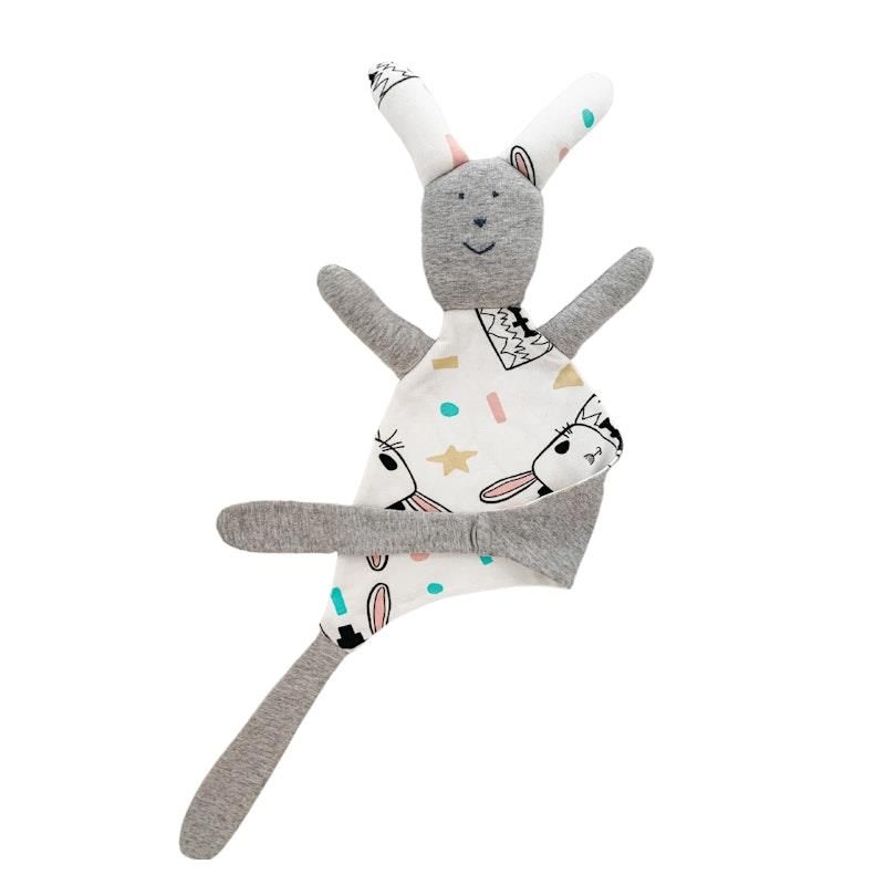 Baby Loves Sleep - Chăn bông Bunny Hugs Baby - Xám mát 1 mảnh