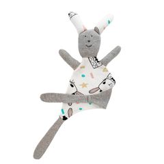 Baby Loves Sleep - Chăn bông Bunny Hugs Baby - Xám mát 1 mảnh