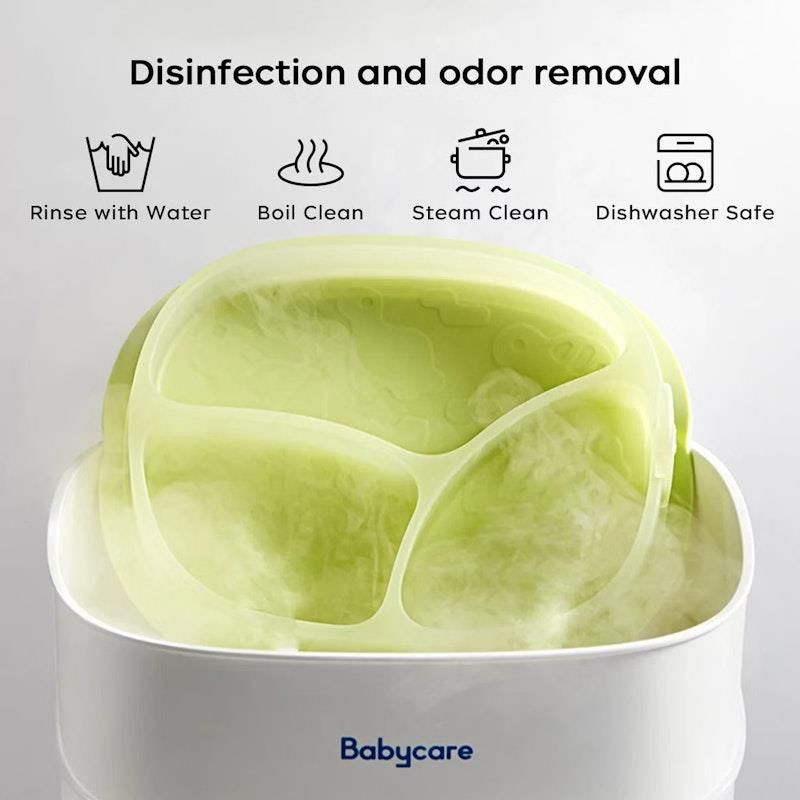 Tấm hút silicon Bc Babycare màu xanh lá cây chanh