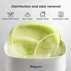 Tấm hút silicon Bc Babycare màu xanh lá cây chanh