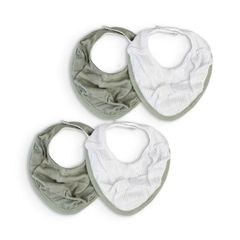 Yếm vải muslin Little Bamboo - Bayleaf 4 gói