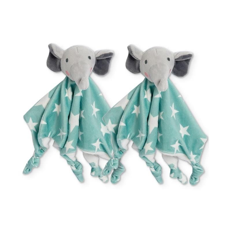Bộ chăn ga gối The Little Linen Company - Elephant Star 2 Pack